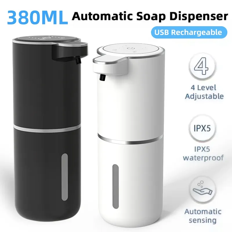 380 ml berührungsloser IPX5 wasserdichter 4-Gang-einstellbarer Schaum/Gele-Seifenspender mit automatischem Sinn, elektrische Handgeschirrspülmaschine