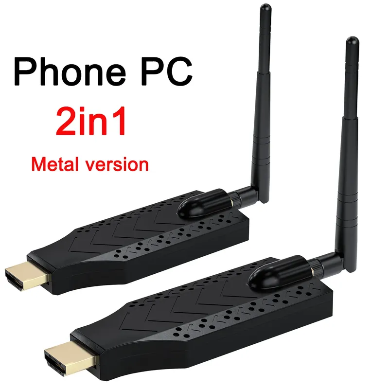 150 m kabelloser Videosender und -empfänger, HDMI-Extender, Display-Adapter, Bildschirmspiegel für Kamera, Laptop, Telefon, TV-Monitor