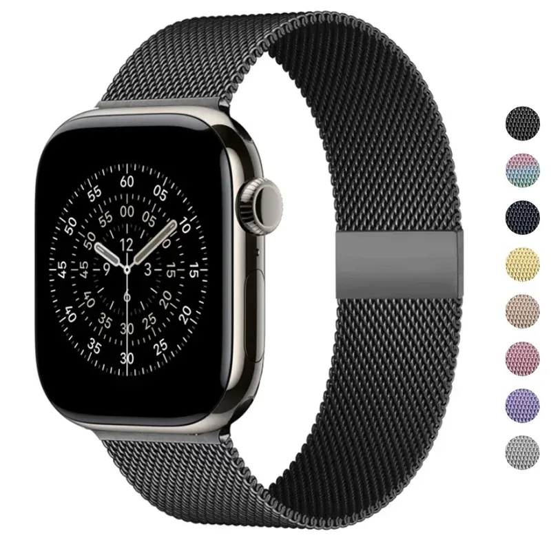 Milanaise-Schlaufe für Apple Watch 11-10 Armband 46 mm 42 mm 45 mm 44 mm 40 mm 41 mm Ultra 2-3 49 mm Armband iWatch Serie 11 8 7 6 5 4 SE 9