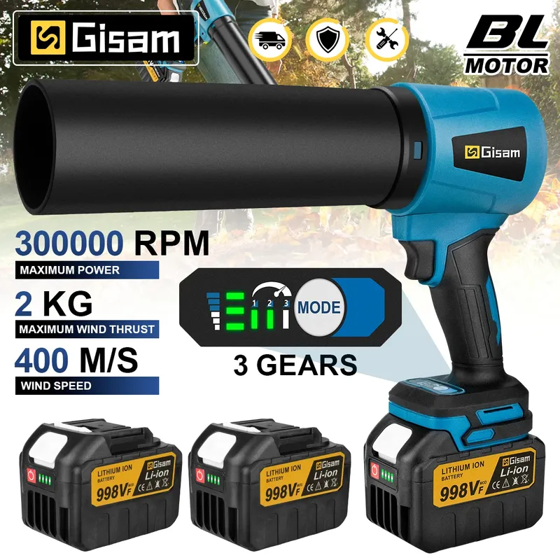 G nto 3000 W Bürstenlosen Elektrischen Turbo Gebläse Jet Fan 400 M/S 300000 RPM Handheld Blatt Staub Blasen Werkzeug für Makita 18 V Batterie Pin - 58.38 EUR