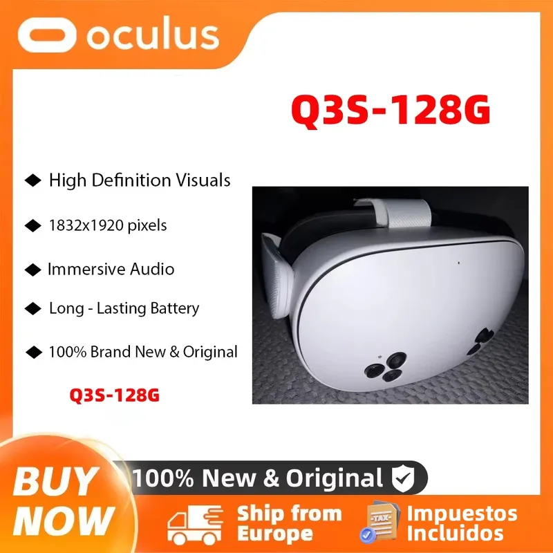 Oculus Quest3S 128G VR-Brille All-in-One-Maschine Meta Quest3 VR Motion Sensing Intelligent Helmet Game Machine Quest3s 128G