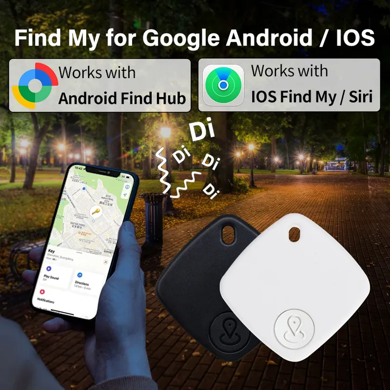 Android IOS GPS Tracker Smart Tag Bluetooth Locator Schlüsselfinder für iPhone Google Find My Anti-Lost Device für Wallet Pet Kids