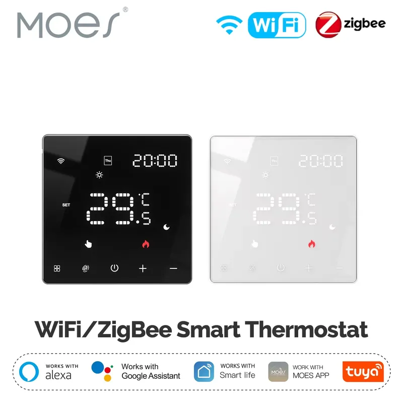 MOES Tuya ZigBee WiFi Smart Thermostat Programmierbarer Temperaturregler für Wasserkocher Elektrische Heizung Alexa Google Home
