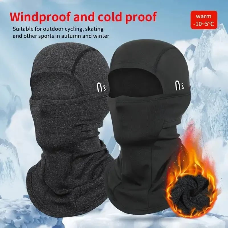 Thermische Winter Sturmhaube Radfahren Vollgesichtsmaske Warme Outdoor-Sportarten Motorrad Ski Angeln Jagd Maske Fleece Schal Mütze Bandana