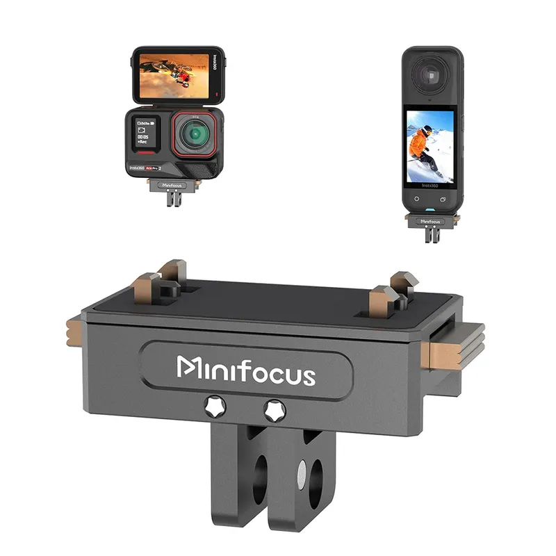 Minifocus Magnetische Adapterhalterung für Insta360 X5 X4 Ace Pro 2 Action-Kamera, Schnellverschluss-Halterung, Verlängerungsbasis, unterstützt Zubehör