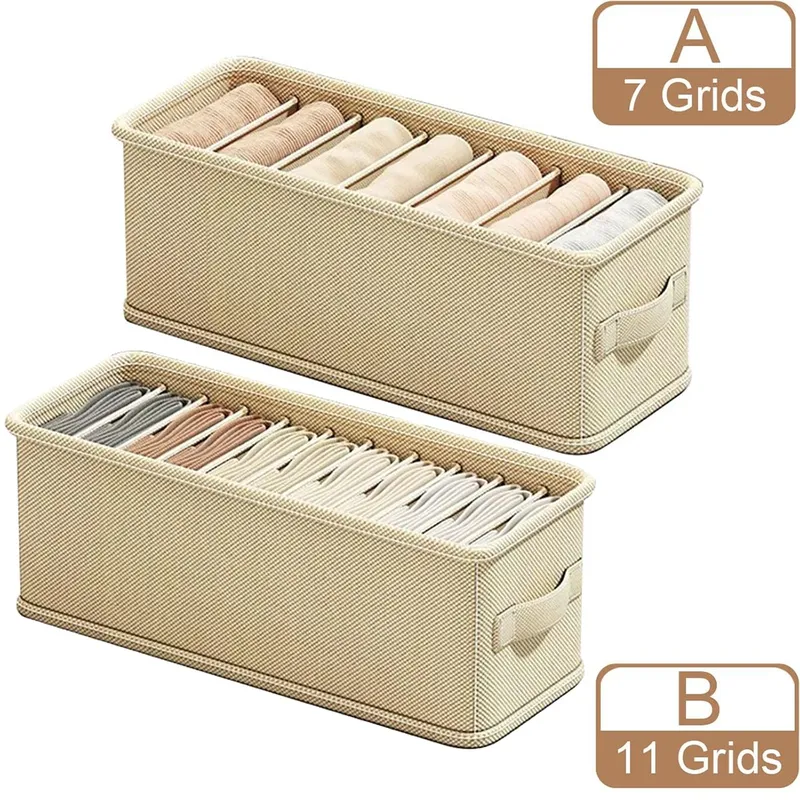 6/7 Grids Schublade Organizer Bhs Unterwäsche Socken Lagerung Box Schrank Lagerung Organizer Box Stoff Hause Schlafsaal Lagerung Liefert