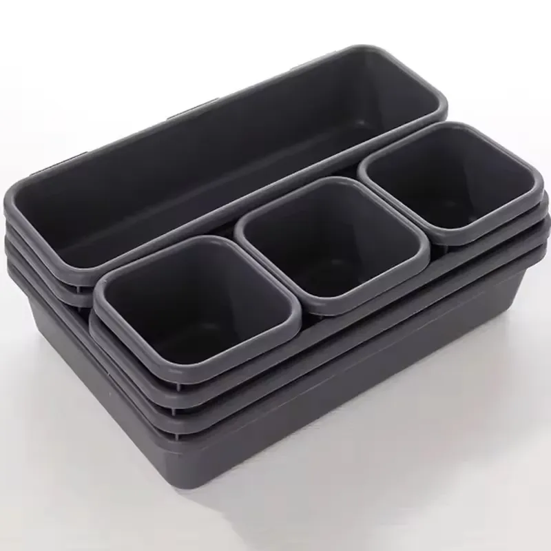 8 teile/satz Einstellbare Schublade Organizer Box Tabletts Make-Up Kosmetik Kleinigkeiten Teiler Halter Küche Badezimmer Schrank Schmuck Box