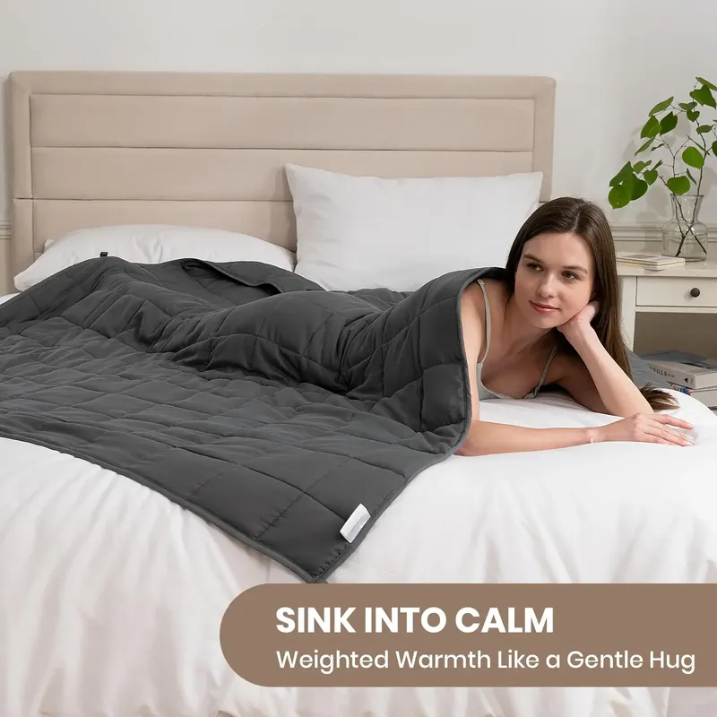 Good Nite Gewichtsdecke für Erwachsene, Entspannungsdecke zur Schlafverbesserung, ideal für besseren Schlaf (4-8 kg)