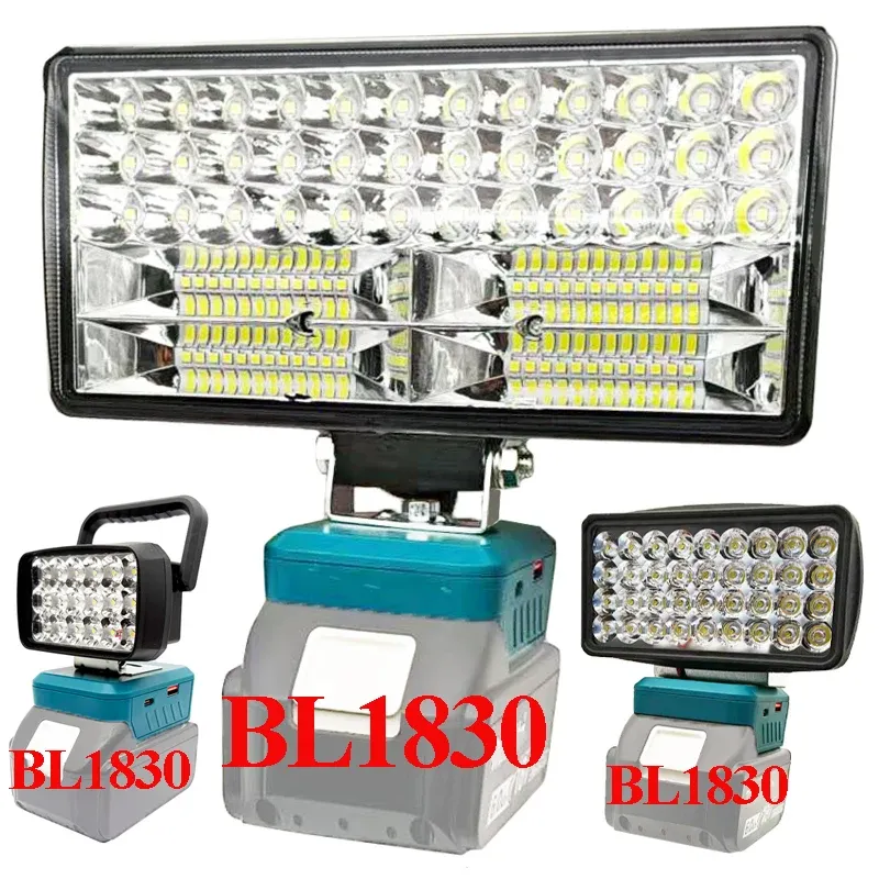 Für Makita 18V Li-Ion Batterie Fall Bl1830 Lithium-Zelle Pack Typ C USB Power Bank LED Arbeit Lampe Licht taschenlampe Ladegerät