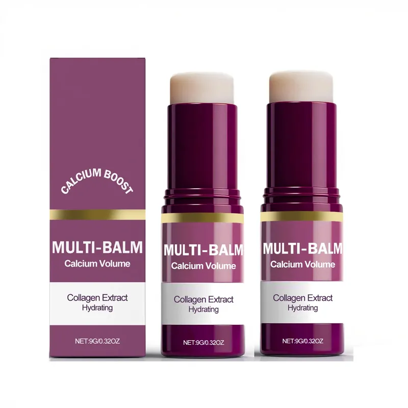 1/2/3PCS Calcium Volume Multi Balm Stick, Kollagen Feuchtigkeits Stick Gesichts Creme Anti Falten Feuchtigkeitsspendende für Augen Hals Gesicht Hautpflege