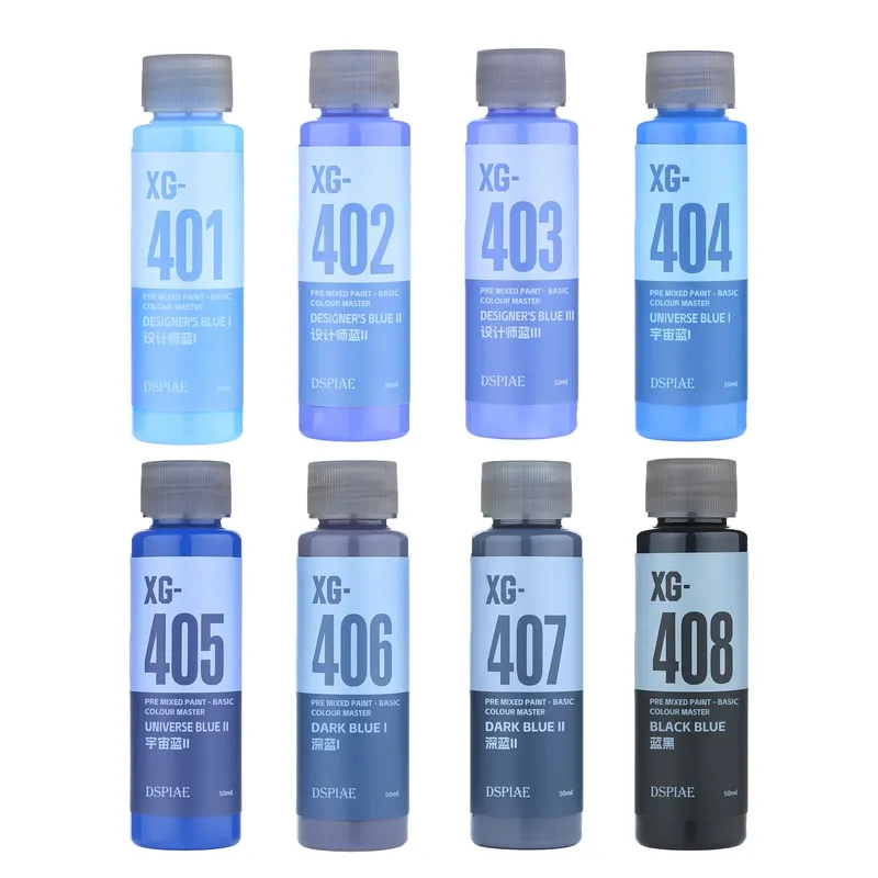 DSPIAE XG-Serie, 50 ml, vorgemischte Farbe auf Wasserbasis, grundlegende Farbe, Master-Sprühmalerei, handbemaltes Modellbausatz, Pigment für Hobby-DIY