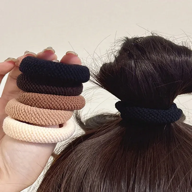 5/10 Farbmix Hochelastische Verdickte Vielseitige Einfache Scrunchies Haarfreundliche Zufällige Farbe Haargummis Haarseile 2026