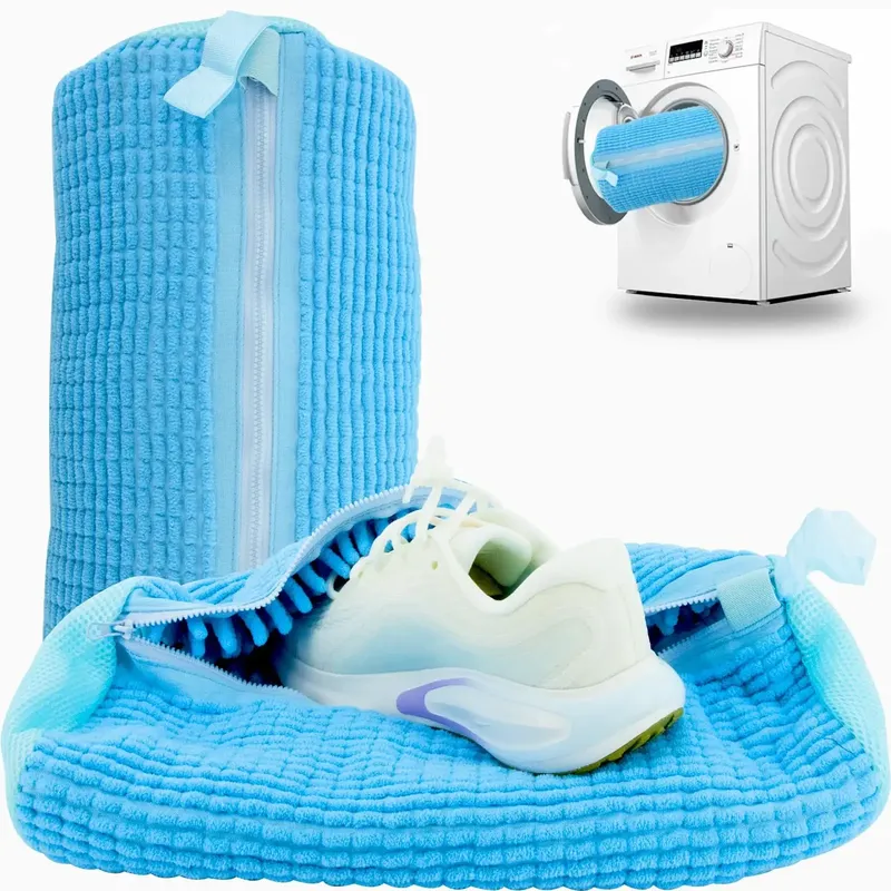 1/2/3 Stück spezieller Schuhwaschbeutel 360° °   Tiefenreinigende, langlebige Sneaker-Reinigungstasche für Tennisschuhe mit Reißverschluss für alle Schuhgrößen