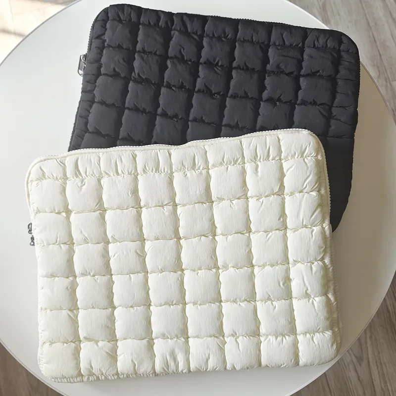 Puffy Laptoptasche Hülle 11/13/14/15/15,6 Zoll gesteppte Hülle Laptop Cover für MacBook Air Pro/iPad/Lenovo/Hp Puffer Notebooktasche