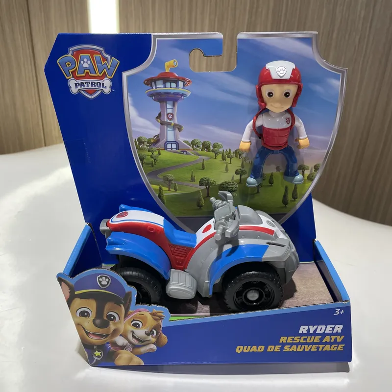 Neue Original PAW PATROL Fahrzeug Auto Ryder Tracker Everest Chase Rex Skye Rocky Marshall Zuma Action Figur Spielzeug Kind Geburtstag Geschenk