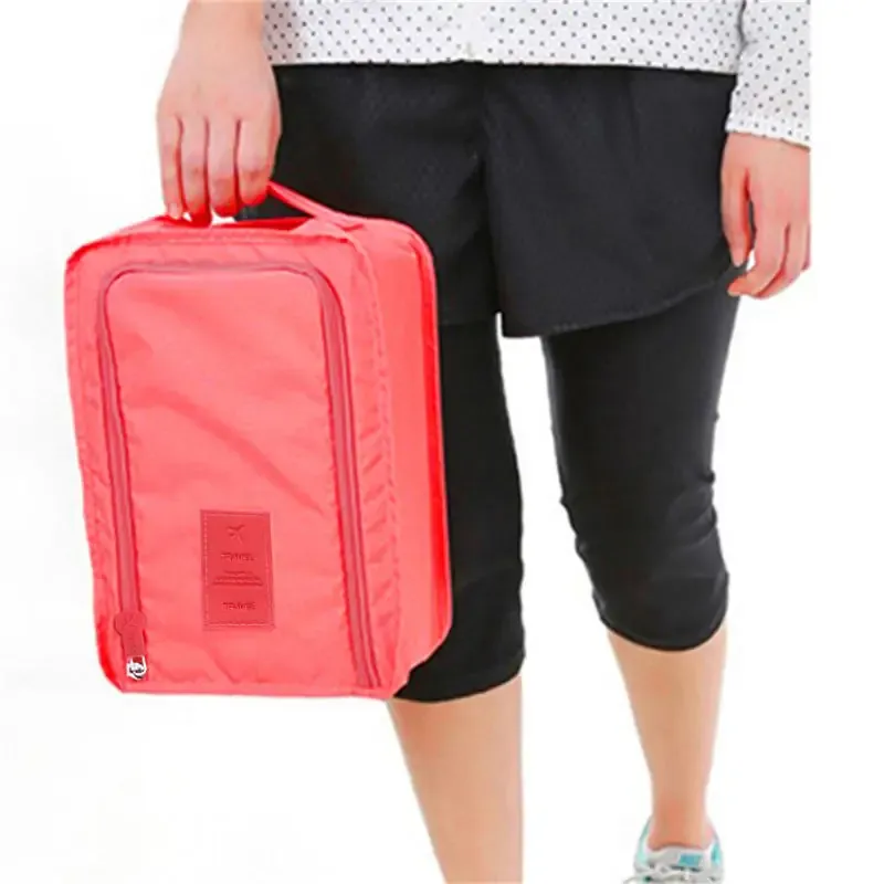 Tragbare Schuhtaschen für die Reise, multifunktional, faltbar, Aufbewahrungshandtasche, hohe Kapazität, Mini-Schuhbeutel-Organizer in einfarbiger Farbe