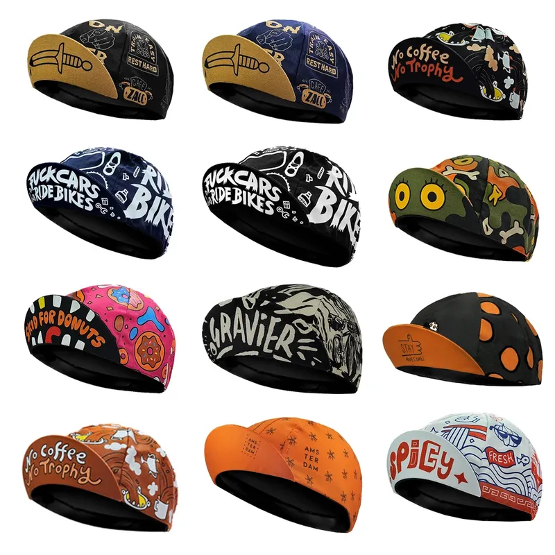 Neue stil Radfahren Caps Sommer Atmungsaktive Sport Fahrrad Hüte Schnell Trocknend Polyester Schwarz Blau Hüte Klassische