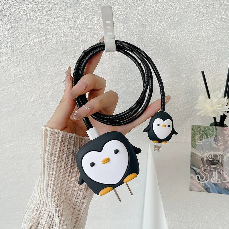 Cartoon iPhone Ladekabel Schutz Abdeckung für iPhone 15 14 13 Pro max 18w/20w eu uns Ladegerät Fall Kabel Kabel Wickler schützen
