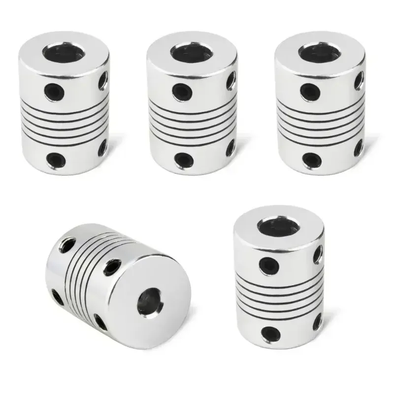 Neue Z-Achsen-Flexkupplung D19XL25 Aluminium 10mm 8mm 6mm 5mm 4mm für Schrittmotor-Kupplung Wellenkupplungen 3D-Drucker