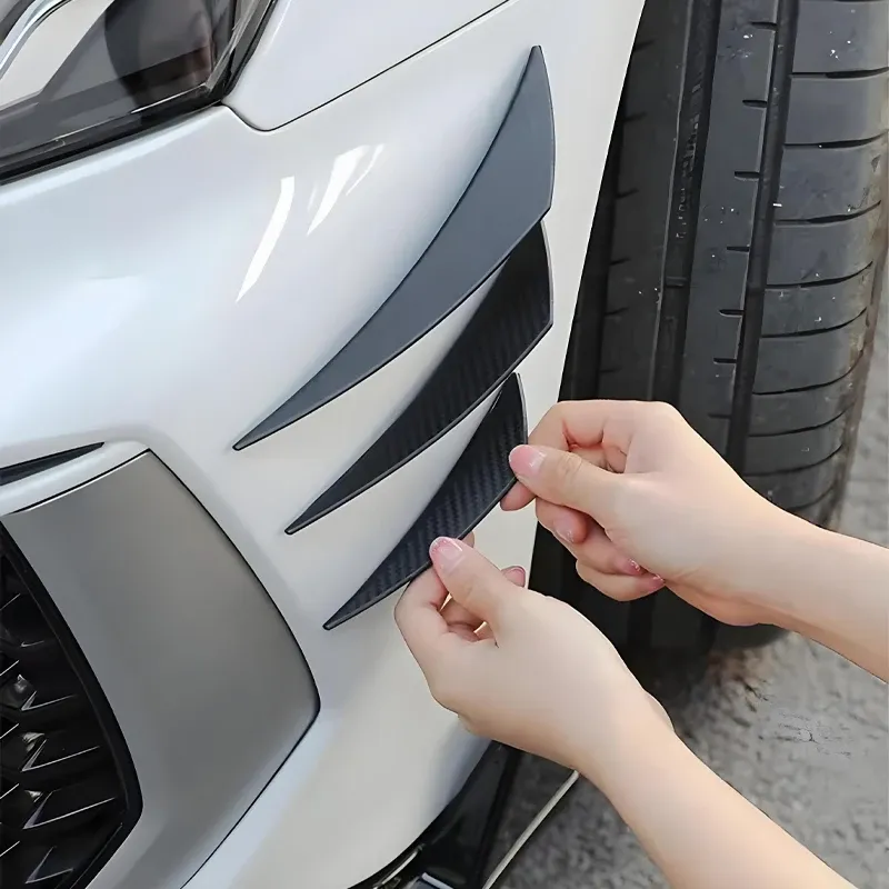 6 stücke Universal Frontschürze Lip Dekoration Diffusor Splitter Flossen Körper Spoiler Canards Wertigkeit Kinn Auto Tuning Canard