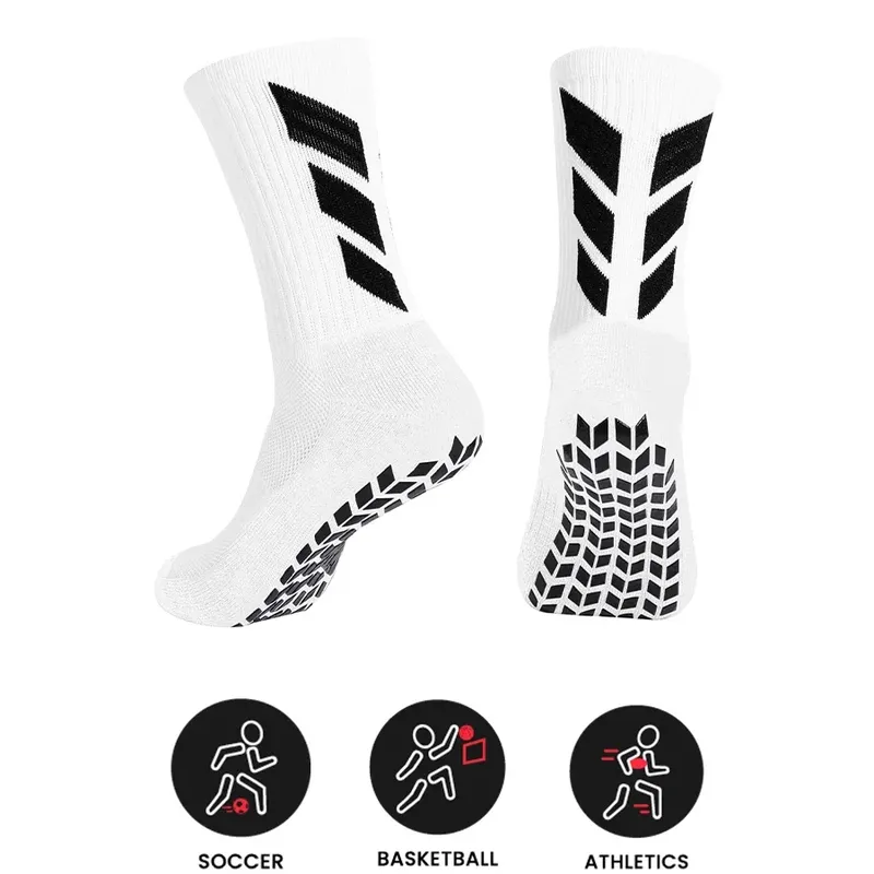 1/3 Paar Socken Fußballsocken Herren Anti-Rutsch-Krankenhaus Yoga Anti-Rutsch-Training Sportsocken