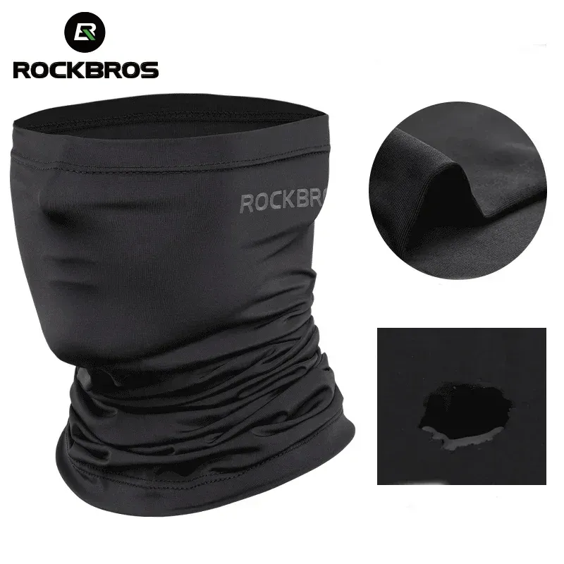 ROCKBROS Schnelltrocknende Fahrrad-Gesichtsmaske, Schal, Sonnenschutz, Radfahren, Kopfbedeckung, Outdoor-Sport, Gesichtsbedeckung, atmungsaktives Fahrrad-Bandana