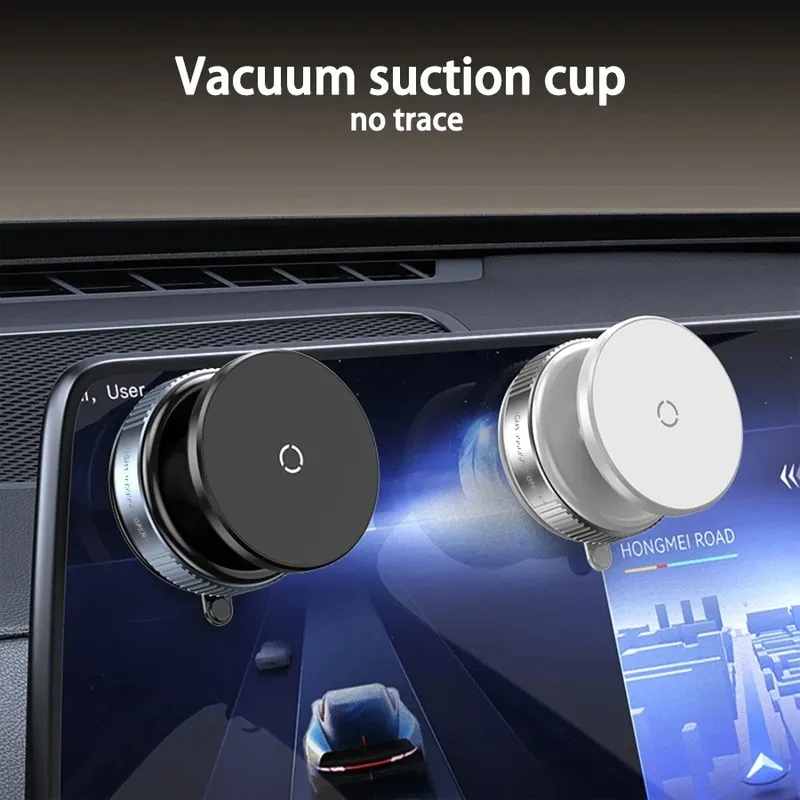 Telefonhalterung mit magnetischer Saugkraft 360° °   Verstellbarer, faltbarer Vakuum-Telefonhalter, am Auto montierte Adsorptionshalterung, universelle Autohalterung
