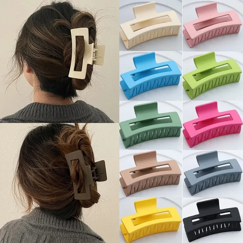 Große Haarklammern für Damen und Mädchen aus Kunststoff, Krabben-Haarspangen, modische Haarnadeln, Kopfschmuck, Haaraccessoires, Ornamente