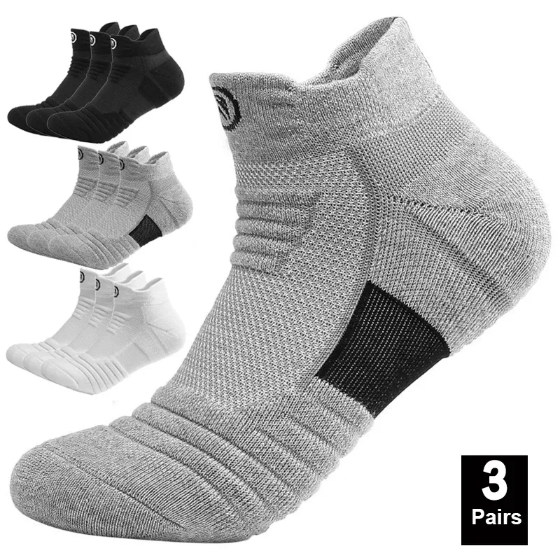 1/3 paare/los männer Socken Kompression Strümpfe Atmungs Basketball Sport Radfahren laufen Handtuch Socken Hohe Elastische Rohr Socken