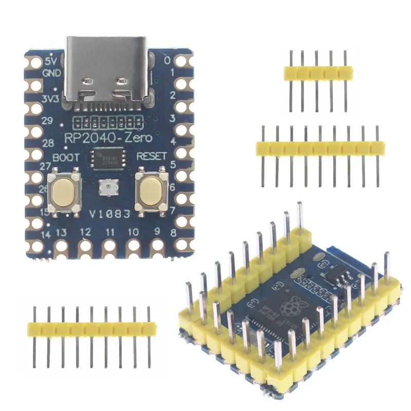 RP2040-Zero für Raspberry Pi Mikrocontroller PICO Development Board RP2040 Dual-Core Cortex M0+ Prozessor 2 MB Flash