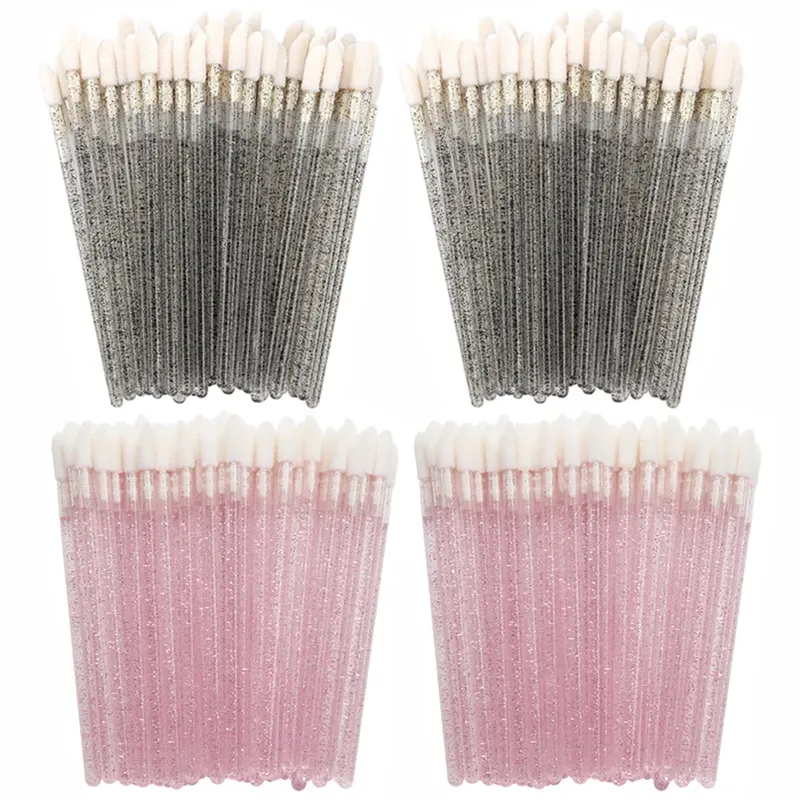 100/300PCS Kristall Lippen Pinsel Lippenstift Gloss Applikator Zauberstäbe Großhandel Für Wimpern Verlängerung Tool Kits Make-Up Zubehör