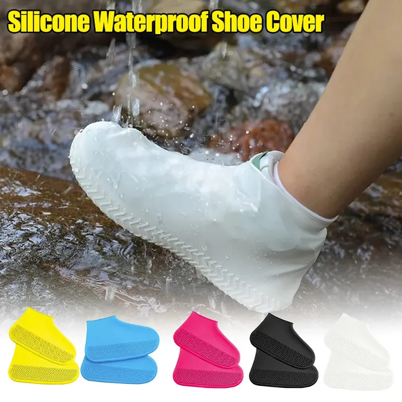 Regenschuhüberzüge, wasserdichte Abdeckungen, wiederverwendbar, rutschfest, Regenschuhüberzüge, Outdoor, Erwachsene, Kinder, für Schuhe, Stiefel, Schutzabdeckung