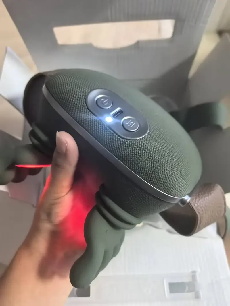 Stoff-Silikon-Gel Bionischer Handmassager N7/N8 Massagegerät ohne Logo Infrarot-Nackenmassagegerät Tragbares Heimmassagegerät