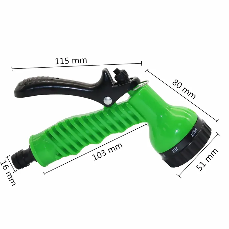 7-Funktions-Wasserpistole, Hochdruck-Spritzpistole, Gartenpflanze, Blume, Rasen, Gemüse, Bewässerung, Bewässerung, Autowaschen, Zuhause, sauberes Werkzeug