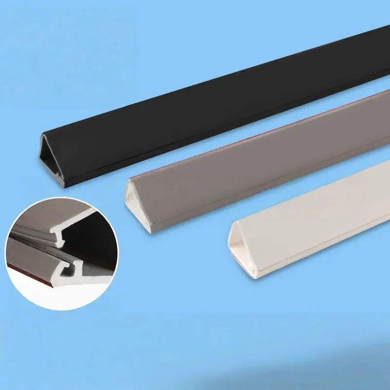 1 Stück 1/2 m Kabelmanagement-Tablett unter dem Schreibtisch, selbstklebendes Kabel, PVC-Drahtversteck für unordnungfreie Schreibtisch-Aufbewahrungslösungen im Home Office