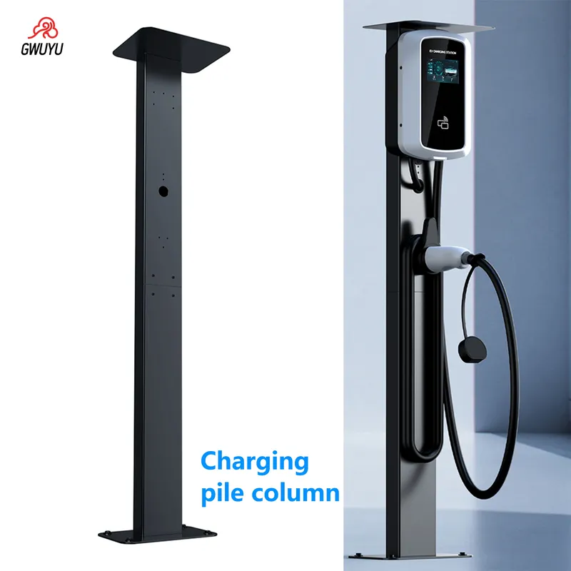 GWUYU ausgezeichnete EV-Ladestation aus Aluminiumlegierung, Sockelständer, langlebiger Montagestange für Garagen, Unternehmen, Parkplatz