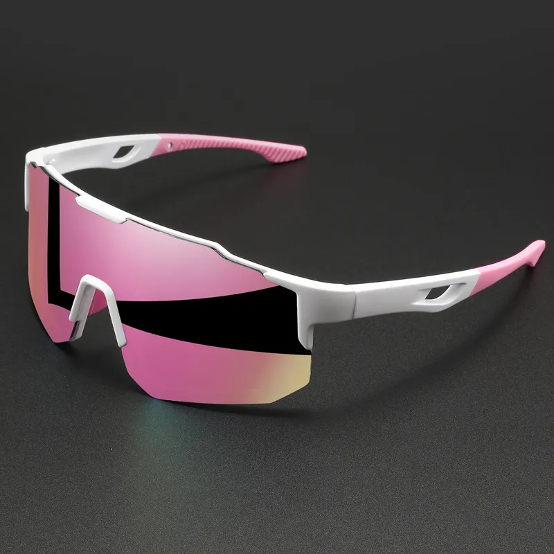 Übergroße, farbenfrohe Sport-Sonnenbrille – umlaufendes Design, UV400, Unisex, bequeme Passform für Radfahren, Wandern und Outdoor