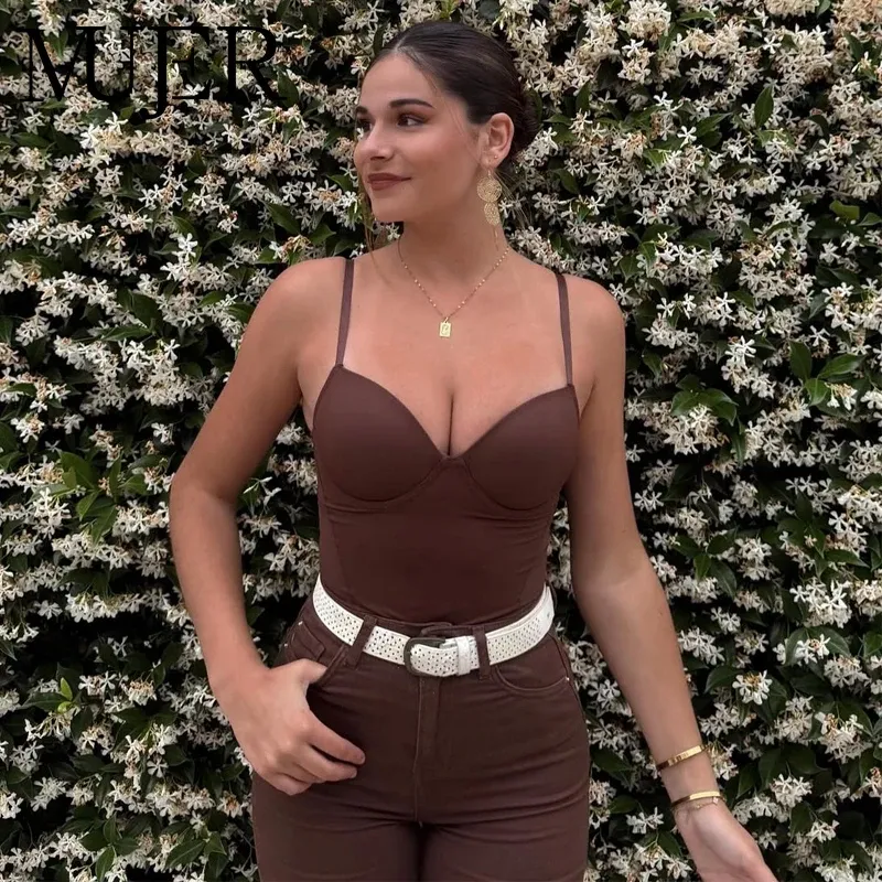 MUJER Sexy Korsett Crop Top Frau Leibchen Rückenfreie Kurze Tops für Frauen Ärmellose Bustier Tops Frauen Straps Rohr Top Weibliche
