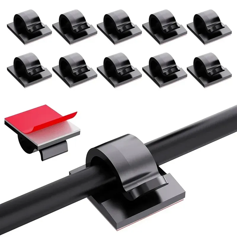 Kabel-Organizer-Clips, Kabelhalter, Kabelschutz, USB-Kabelmanagement, Klebehaken, Schreibtischklemme für Auto, Kopfhörer, Maus