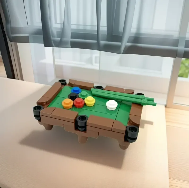 Neue Kreative Desktop Dekorative Garnelen Bausteine Balance Rahmen Billard Modell Kit MOC Puzzle Montage Spielzeug & Geschenke