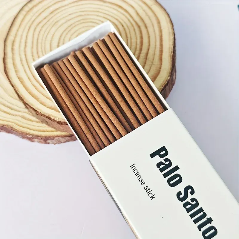 30 Stäbchen Hochwertiges Palo Santo Räucherwerk Weißer Salbei Zeder Kaffee Raumduft Natürliche Aromatherapie Geeignet für Yoga Meditation