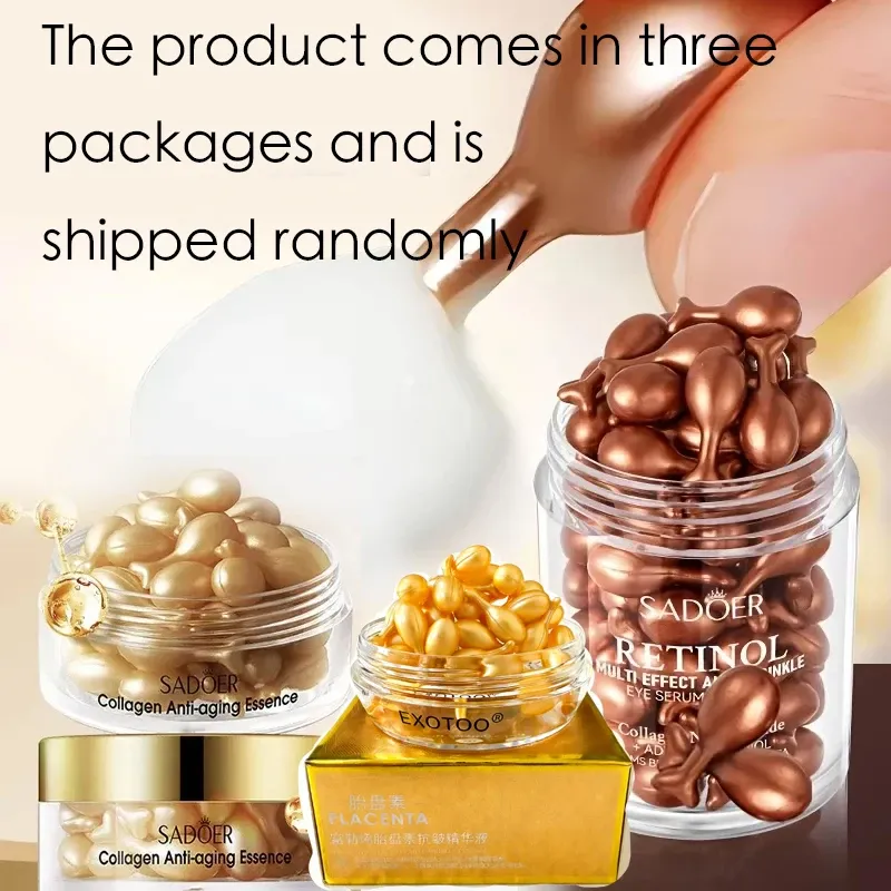 Kollagen-Retinol Multi-Effect Firming Capsule Serum, zarte Haut, feuchtigkeitsspendende Augen-Gesichtscreme, nährende und feuchtigkeitsspendende Gesichtsessenz