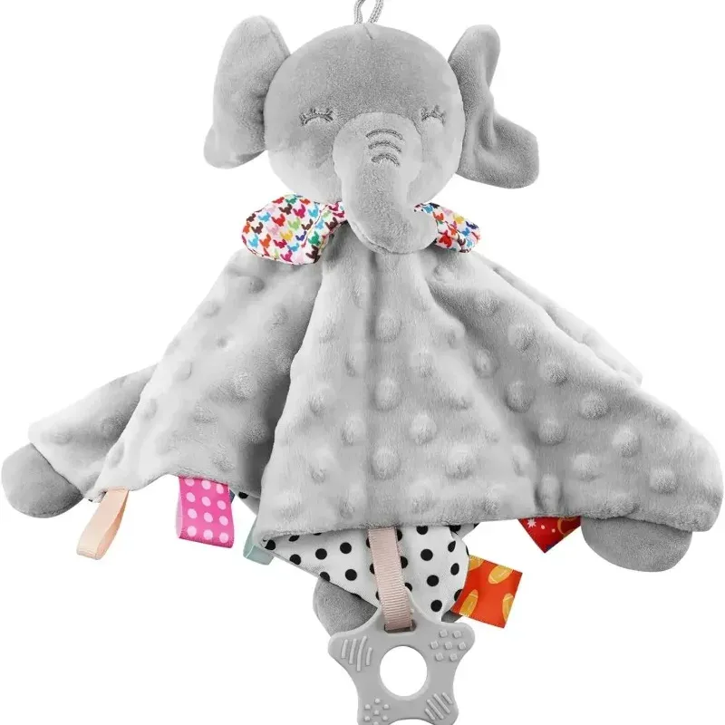 Elefanten Baby Tröster Decke Weiche Beschwichtigen Handtuch Baby Rassel Tiere Spielzeug Beruhigen Beruhigen Schlaf Handtuch Drehmaschine Hängen Kleinkind