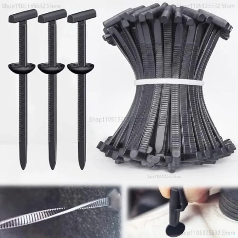 Universal Nylon Kabelbinder Schnalle Heavy Duty Kabelbinder mit Clips Knopf Draht Umreifung Halter Wrap Auto Auto Befestigungen Organizer