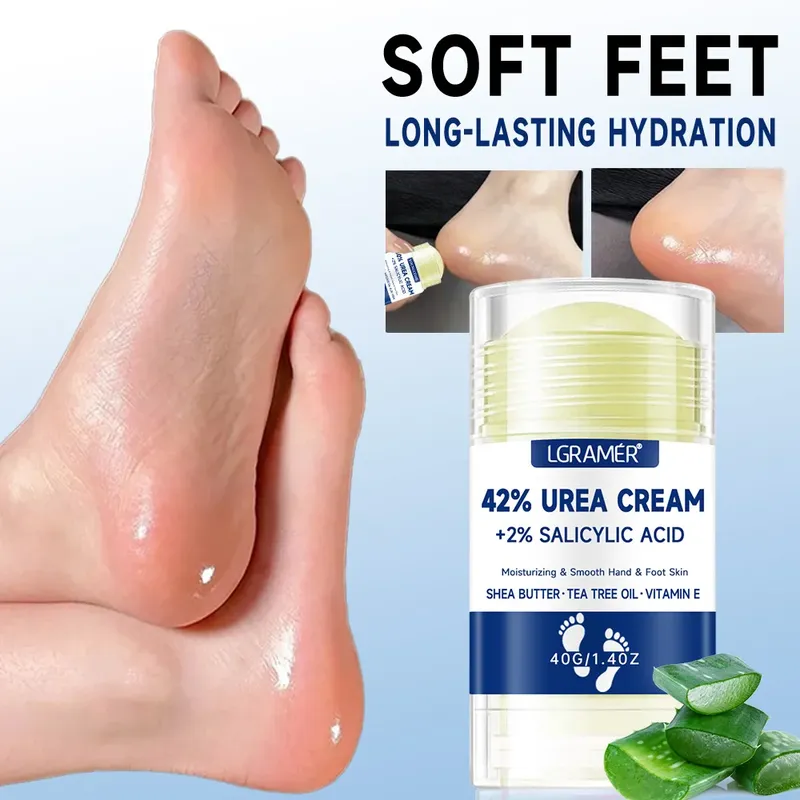 42 % Harnstoff-Fußcreme + 2 % Salicylsäure, intensive feuchtigkeitsspendende Fuß- und Handpflege, feuchtigkeitsspendende Fußcreme und Handcreme
