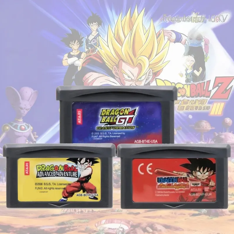 GBA Game Cartridge 32-Bit-Videospielkonsolenkarte Dragon Ball Series Advanced Adventure Supersonic Warriors Buu's Fury