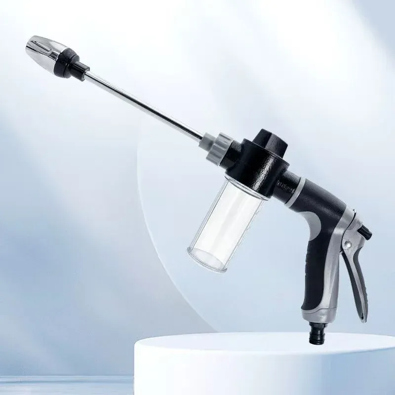 Tragbare Hochdruck-Wasserpistole, verstellbare Metallreinigung, Autowaschmaschine, Gartenbewässerung, Schlauchdüse, Sprinkler, Schaum, Wasserpistole