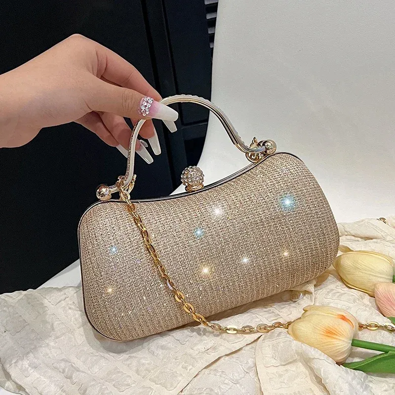 Abendtasche mit Kette, Abendessen-Umhängetasche für Damen, Handtasche – modische Umhängetaschen, Vintage-Unterarmtasche