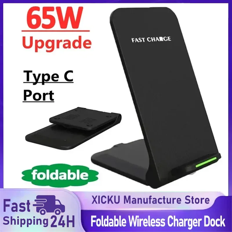 30 W kabelloses Ladegerät mit Ständer für iPhone 16 15 14 13 12 Pro Samsung Xiaomi Telefon-Ladegeräte Induktions-Schnellladestation