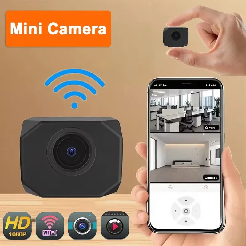 4K HD WiFi-Überwachungskamera für Zuhause, Mini-Smart-IP-Überwachung für den Innenbereich mit APP-Fernüberwachung, tragbares Design 2026